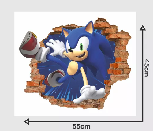 Adesivo de Parede Faixa Sonic 2