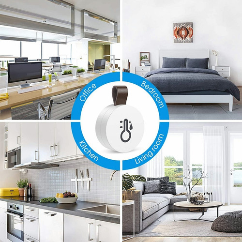 Mini Sensor De Temperatura Y Humedad Bluetooth Con Alerta De