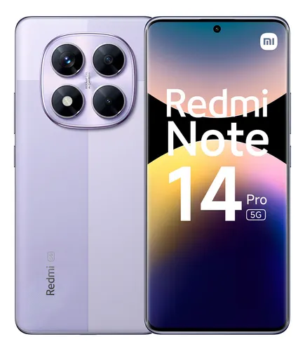 Xiaomi Redmi Note 14 Pro 5g violeta 256 gb 8 ram 200 mpx