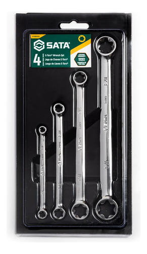 Sata Juego De Llaves De Caja E -torx De 4 Pizas - St09012sj