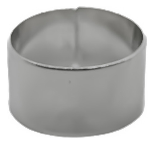 Anillo Cinta Ancha Acero Regulable 10 Mm Pulido B) Mediano