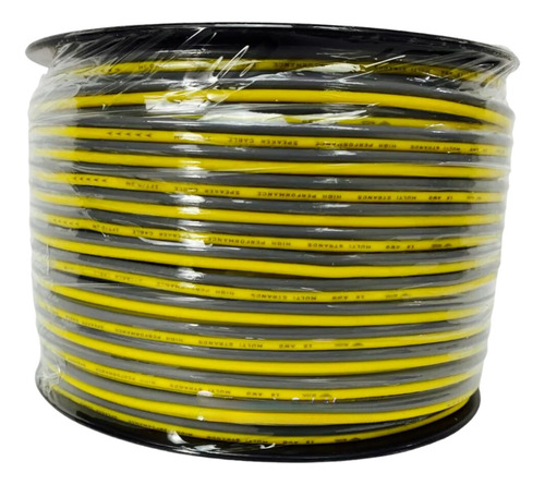 Cable De Bocina Db Bass Dbsw18100yg 100mt Cal18 Ama/gri Cca