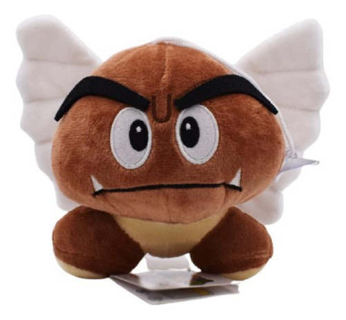 Goomba Com Asas Pelúcia Super Mario Bros 13 Cm