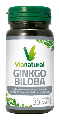 Imagen 1 de 4 de Ginkgo Biloba Plus 30 Comp Concentración Memoria Inelectual