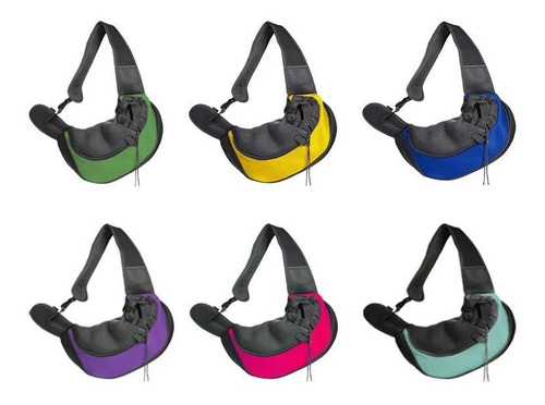 Imagen 3 de 10 de Mochila Bolso Transportador Mascotas Perro Gato Bandolera