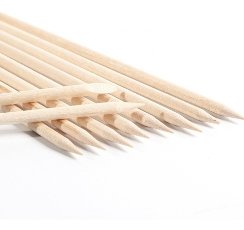 Imagen 2 de 10 de Palito De Naranjo Pack X 10 Manicuria Repujador Cuticulas