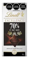Comprar Barra De Chocolate Amargo 70% Cacao Excellence Lindt 100gr