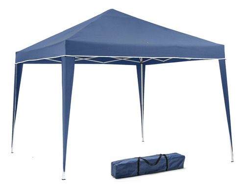 Tenda Articulada 3x3 Reforçada Gazebo Aço Carbono Azul