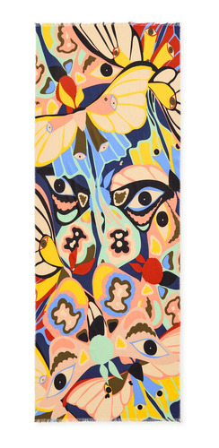 Foulard Azul Marino Mariposas Modlin Talla Talla Única