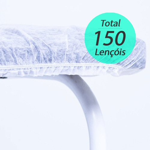 Lençol Descartável Maca Santa Clara Elástico 150un (10 Pcts)