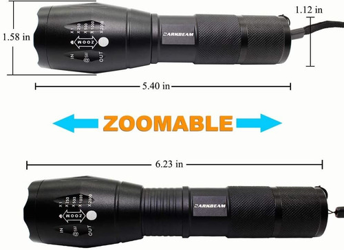Linterna Led Uv Negro Luz 395nm Linterna De Mano Zoomablle 3