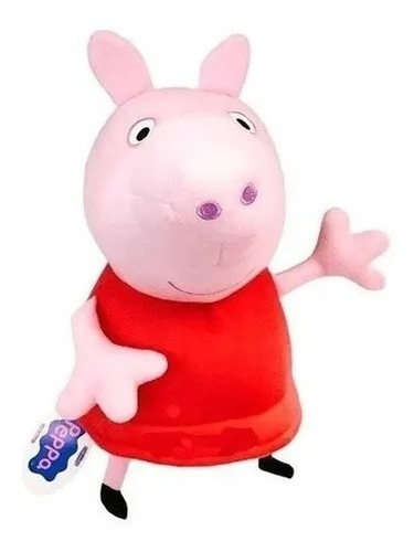 Imagen 3 de 5 de Peluche Peppa Pig 30 Cm Ax Toys Playking Prm