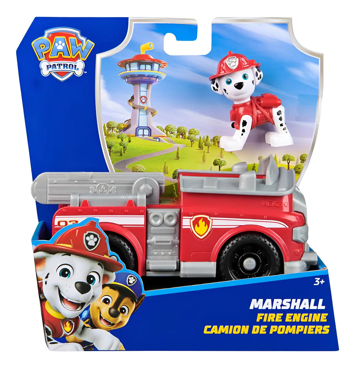 Patrulha Canina Boneco Brinquedo Veiculo Solido Marshall