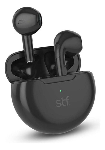 Audífonos Stf Tws Forte F1 In-ear Negros Con Luz Led