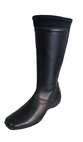 BOTA PIEL CREMALLERA NEGRO PARA HOMBRE SEGARRA 5903 PISO VULCANIZADO