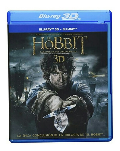 El Hobbit Batalla De Los Cinco Ejércitos Blu Ray 3d+br+dvd