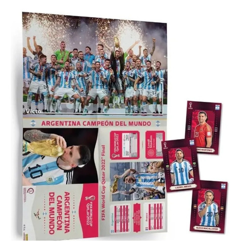 Maxi Poster Argentina Campeón Fifa World Cup Qatar 2022 