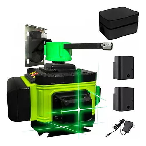 Nivel Láser Verde Autonivelante 3d De 12 Líneas Con Soporte