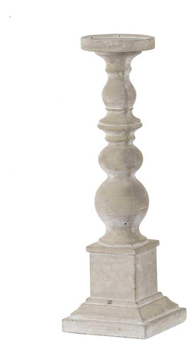 Candelabro Decorativo De Cemento Gris Claro