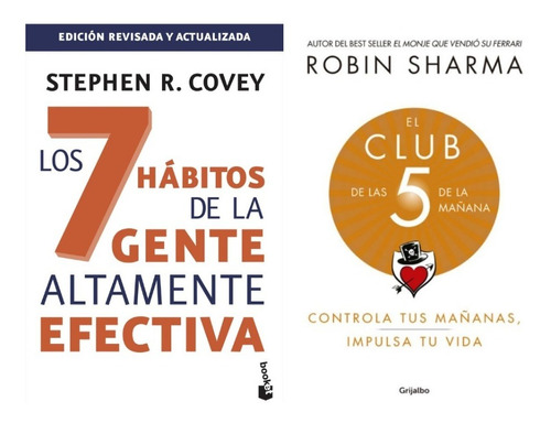 El Club De Las 5 Am + Los 7 Hábitos De La Gente Alta Libros