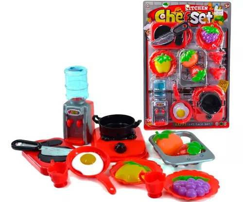 Brinquedo Jogo Cozinha Infantil Comida Comidinha Utensílios