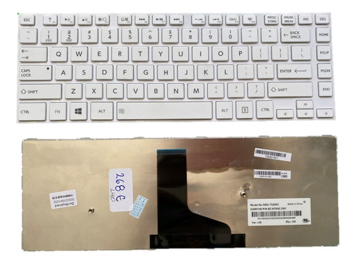 Teclado Toshiba L40-a Color Blanco Us