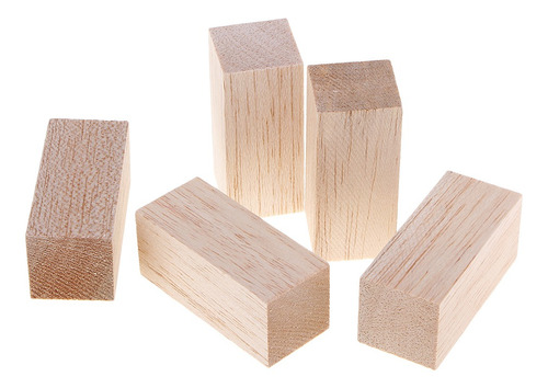 8 Peças De Madeira De Balsa Blocos De Modelagem Diy