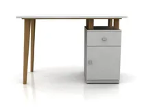 Comprar Escritorio  Oficina Con Puerta Y Cajon Computación Living
