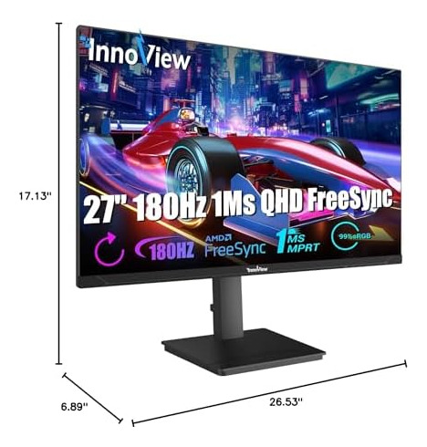 Innoview 27 2k 2560 * 1440p Pc Gaming Monitor De 180hz Tasa