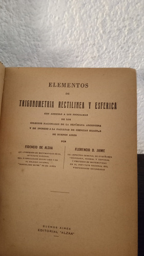 Trigonometria Rectilinea - Fidencia De Alzaa