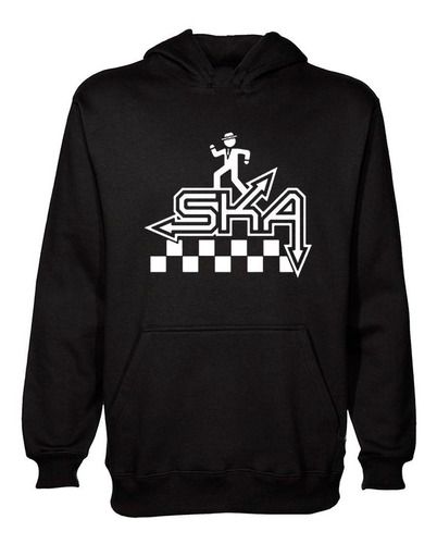 Buzo Canguro Ska Flechas Baile Disco Musica Silueta Hoodie