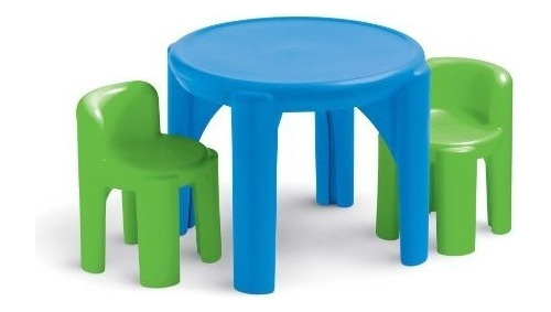 Little Tikes Bright N Bold Table Y Sillas Greenblue