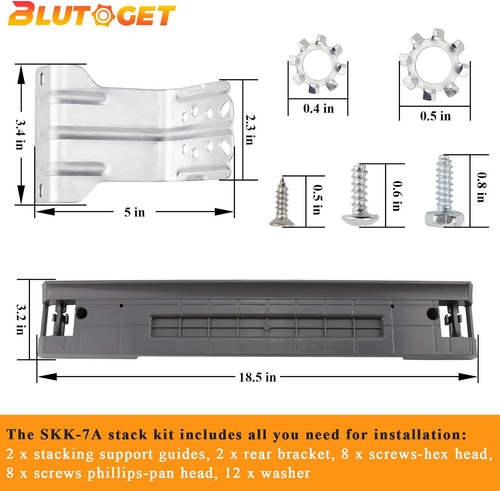 2023 Kit De Apilamiento De Secadora Skk-7a Skk-7a Skk8k Sams