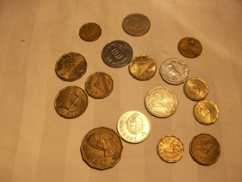 Moneda Lote Antiguo Coleccion/urugua Descontinuado 1969/80