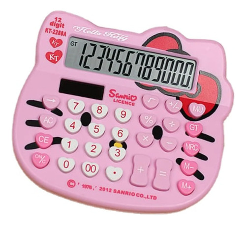 Calculadora De Escritorio Hello Kitty 12 Digitos Rosa
