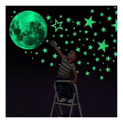 - A Brillan En La Oscuridad Estrellas Para Techo, 435pcs