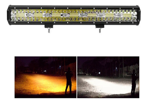 Barra Led Exploradora Bicolor Alta Potencia 70 Cm - 28in