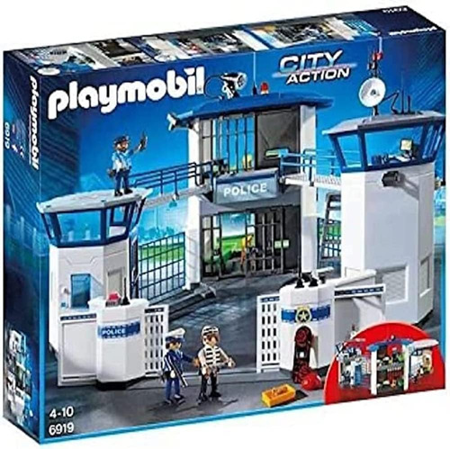 Playmobil City Action 6919 Comisaría De Policía Con Prisión