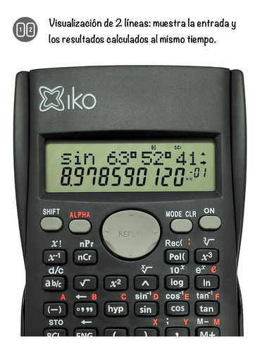 Imagen 5 de 10 de Calculadora Científica 10 Dígitos Funciones Escolar Full