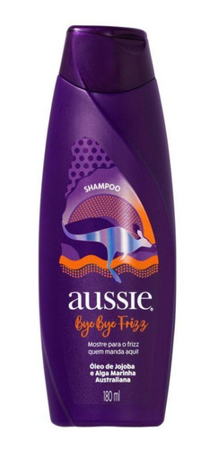 Kit 6 Shampoos Aussie Bye Bye Frizz Maciez E Brilho 180ml