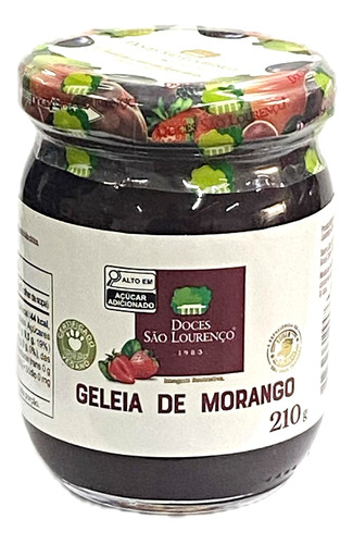 Geleia De Morango São Lourenço 210g