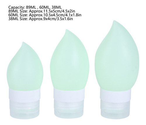 Recipientes De Champú Travel Bottle De Silicona Para Apretar