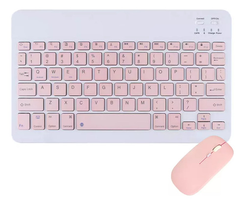 Bluetooth Keyboard & Mouse Kit For Celulares, Laptop, Tablet