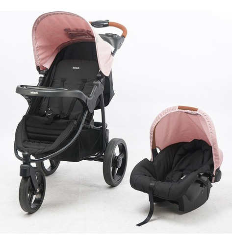 Coche Travel System Melange Rosa Infanti P60-melange Pin Color del chasis Negro