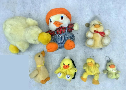 Colección De Patos Lote 7 Peluches Muñecos Monedero, Llavero