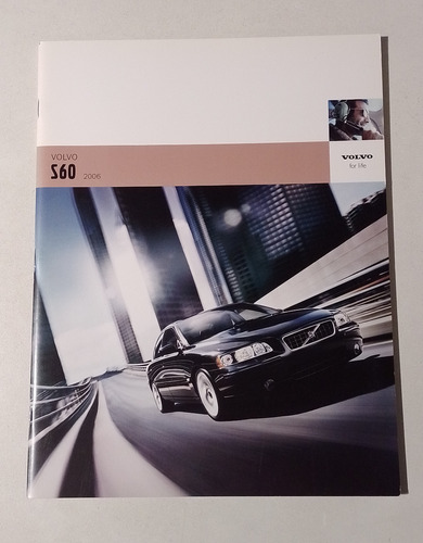 Folleto Catalogo Libro Ventas Volvo S60 2006 Usa En Ingles