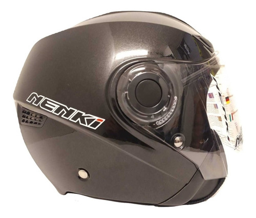Casco Nenki Urbano Nk-627 Abierto Rojo Azul O Negro Brillant