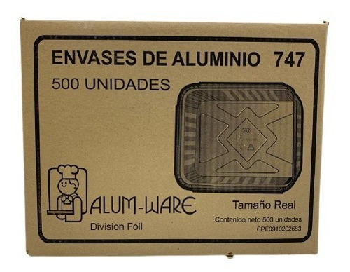 500 Envase Aluminio Comida Tapa Anime 747 Alumware 1206 Xavi