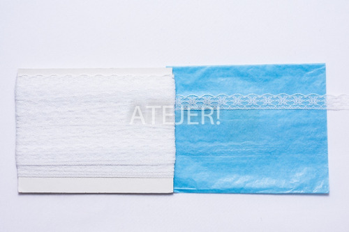 Imagen 5 de 6 de Puntilla Mercería Nylon Art 1599 De 15mm X 20 Metros