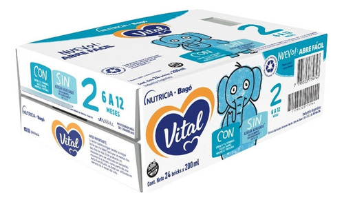 Leche Infantil Liquida Vital 2 200ml X 24un